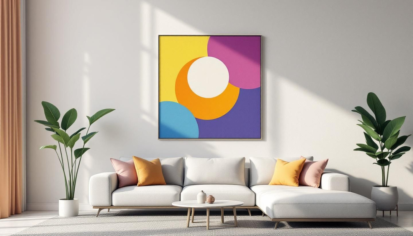 L'impact des couleurs et formes abstraites dans la décoration intérieure moderne